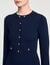 Mini button-up knit dress