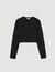 Cropped embroidered T-shirt