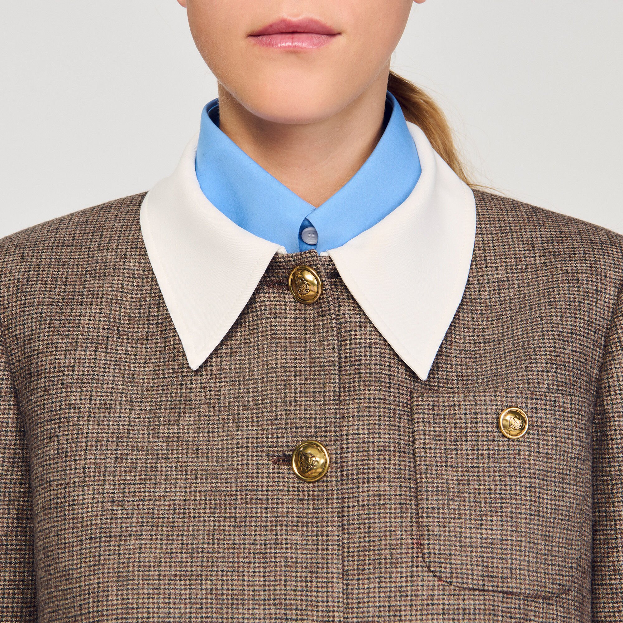Houndstooth suit jacket