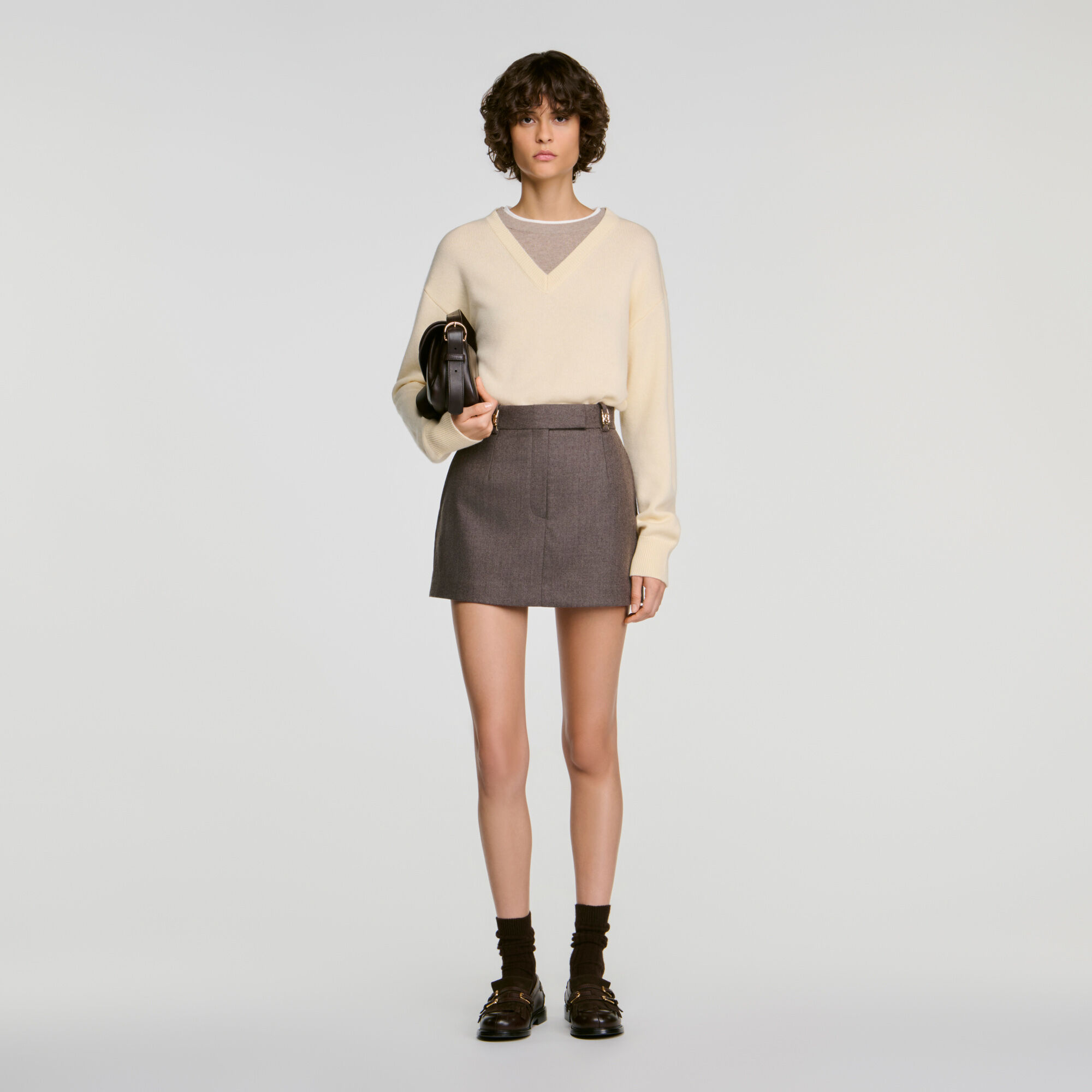 Wool skort