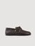 Leather boat shoe loafers