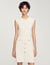 Rib knit mini dress