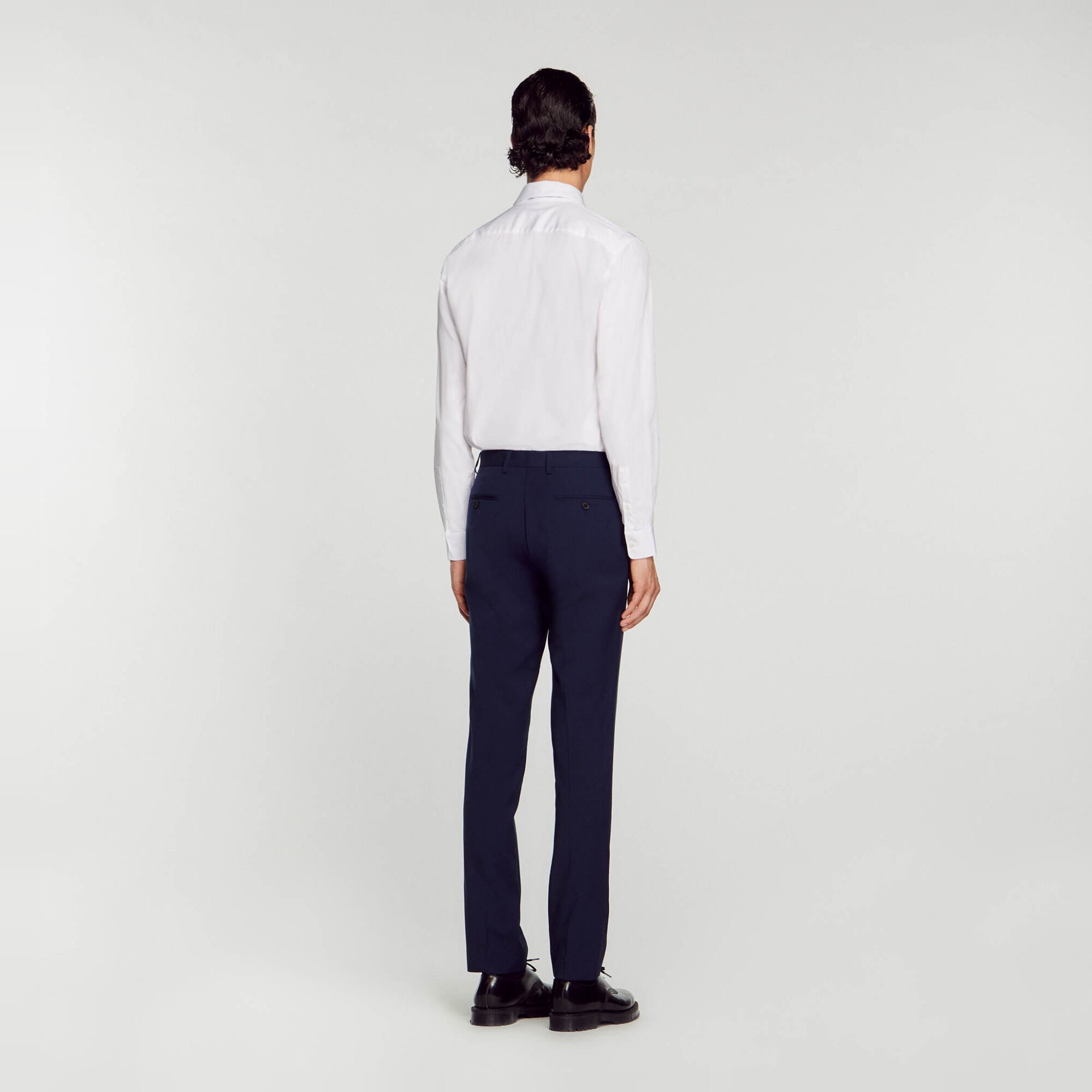 Virgin wool suit trousers