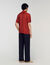 Loose-fit shark collar shirt