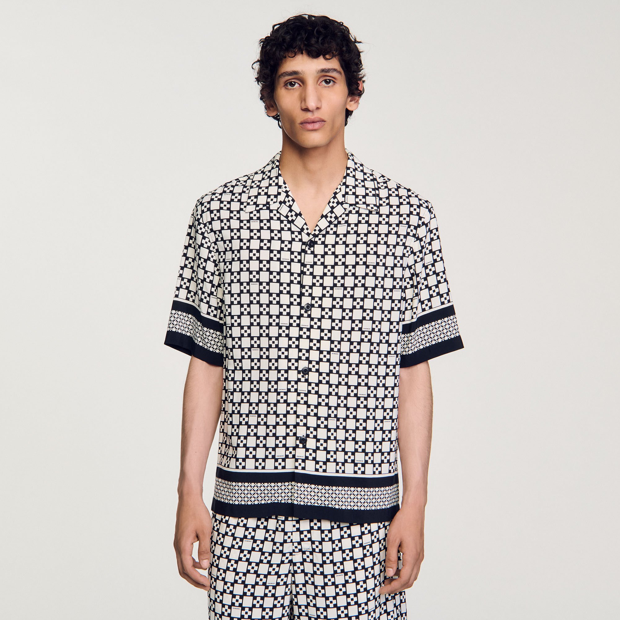Square Cross short-sleeved shirt