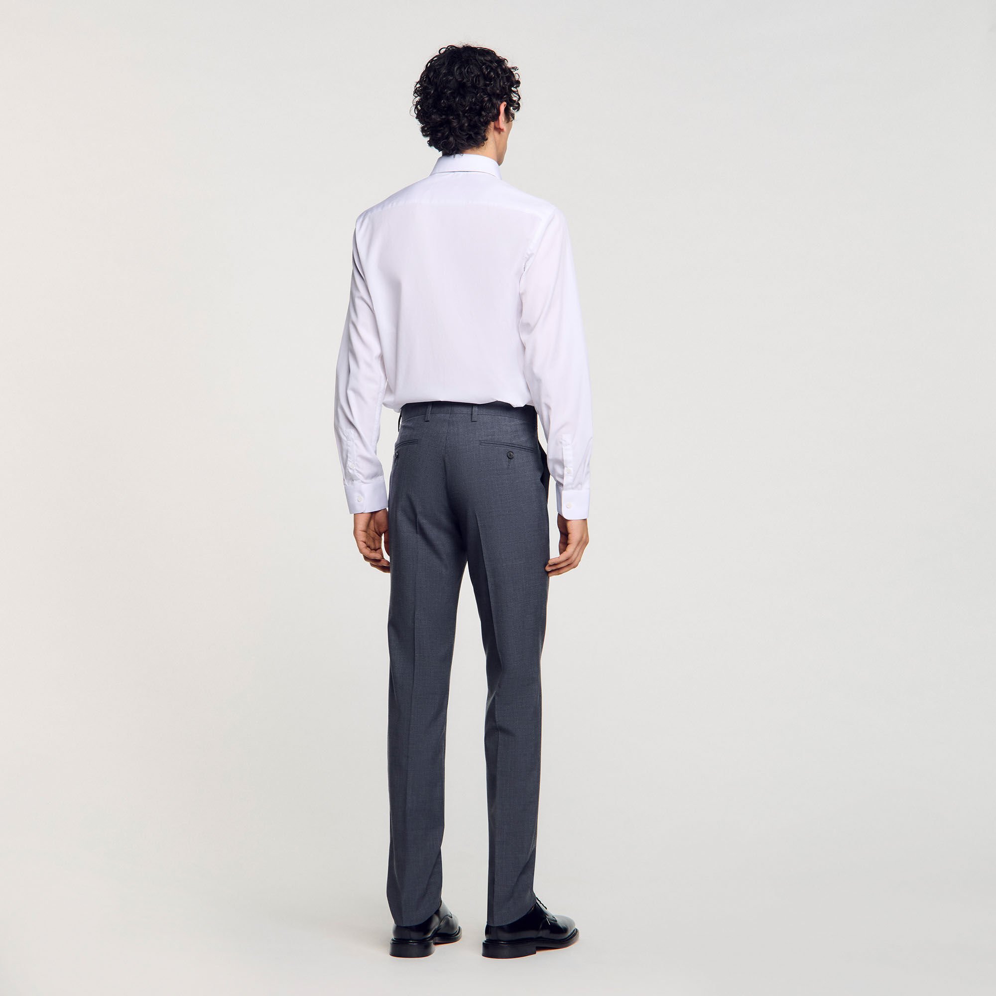 Wool suit trousers