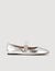 Shiny leather ballet flats