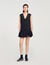 Mini tailored dress with ruffle