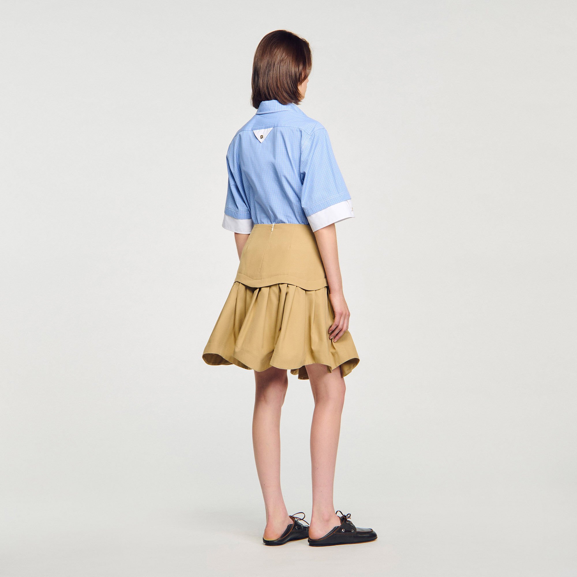 Mini ruffled skirt