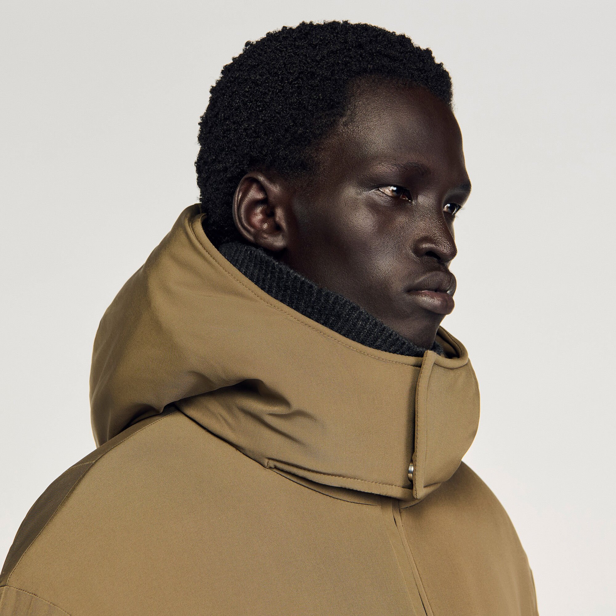 Puffer jacket with removable hood Puffer jacket with removable hood