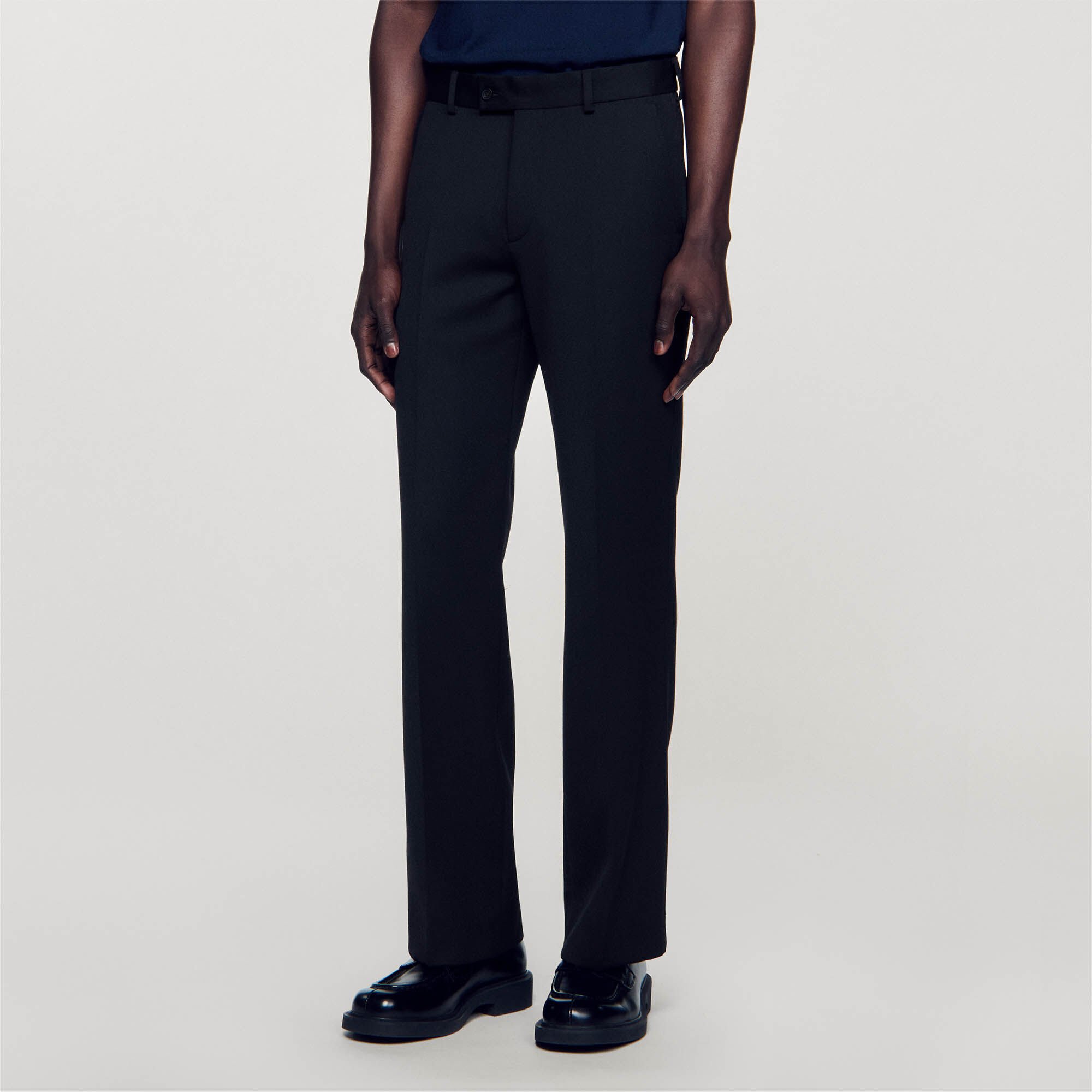 Wool blend pants