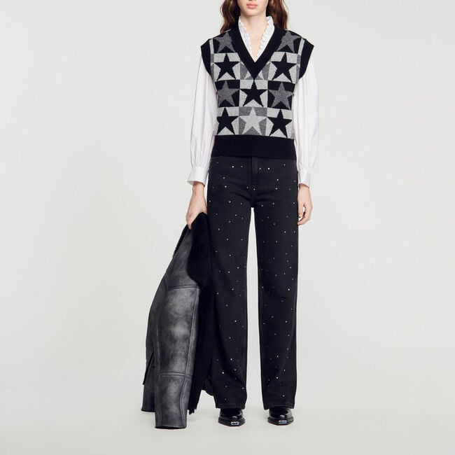 Starry knit sweater