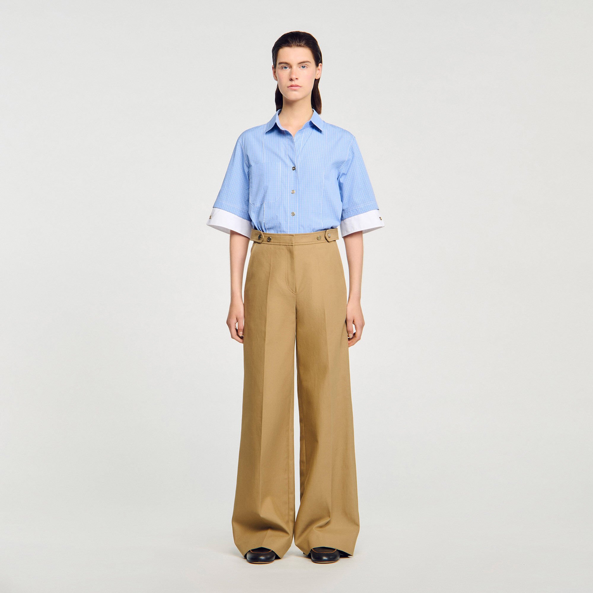 Cotton suit trousers