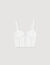Rhinestone knit cropped top