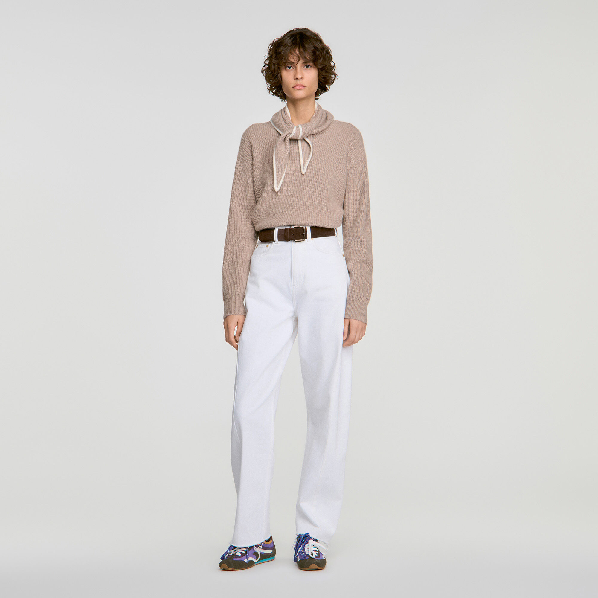 2-in-1 wool and cashmere jumper