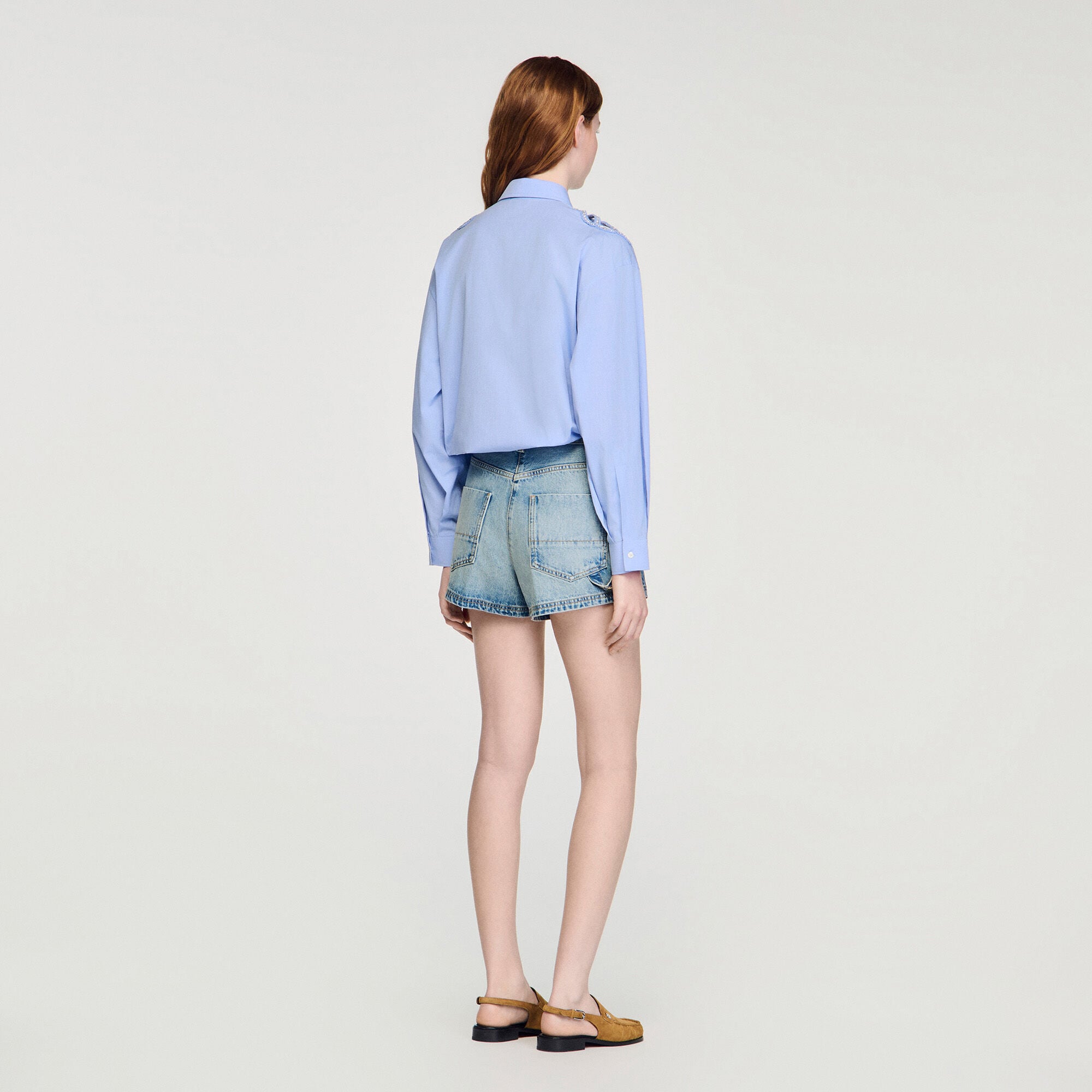 Embroidered cotton shirt