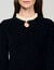 Smocked long-sleeved shirt