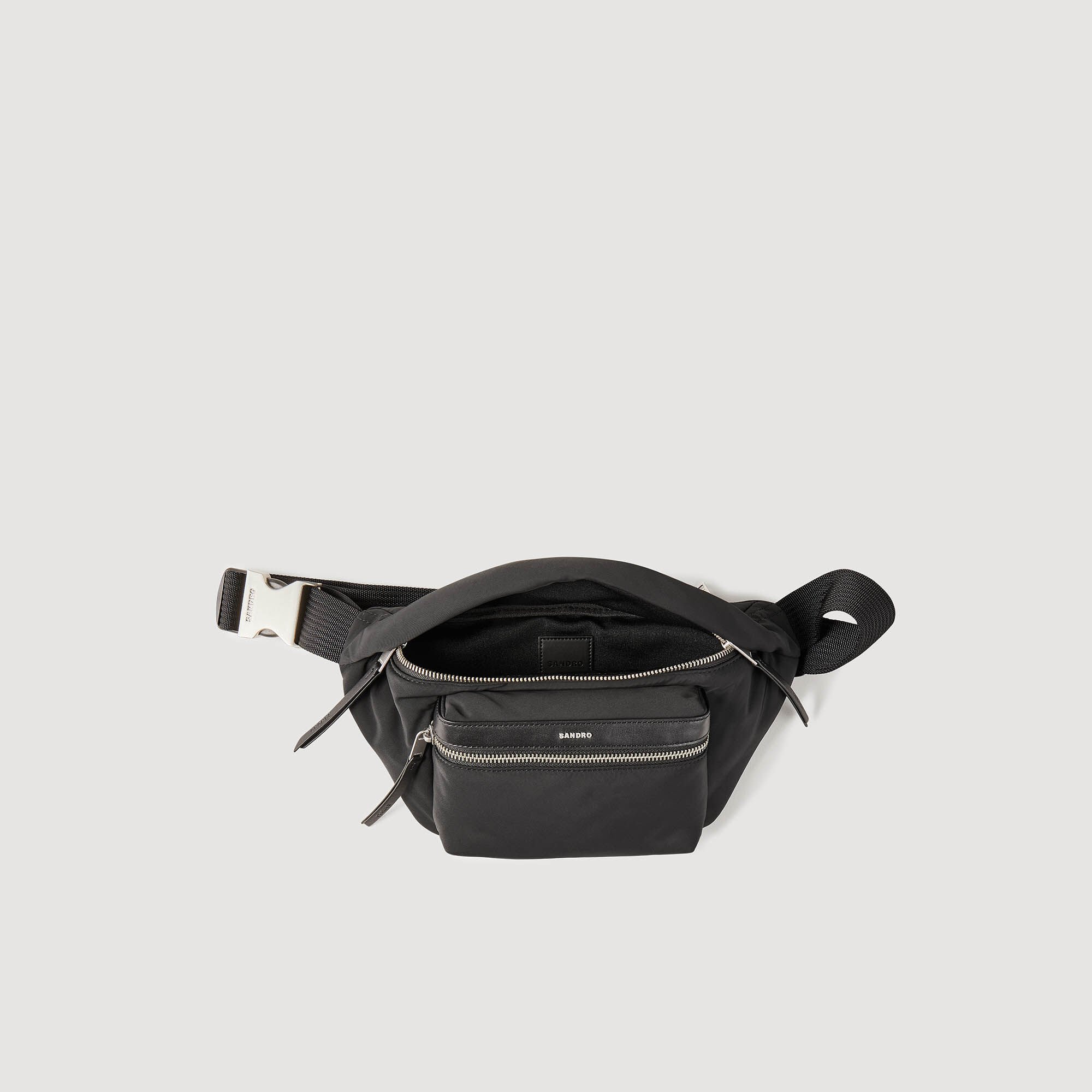 Canvas and Leather Belt Bag