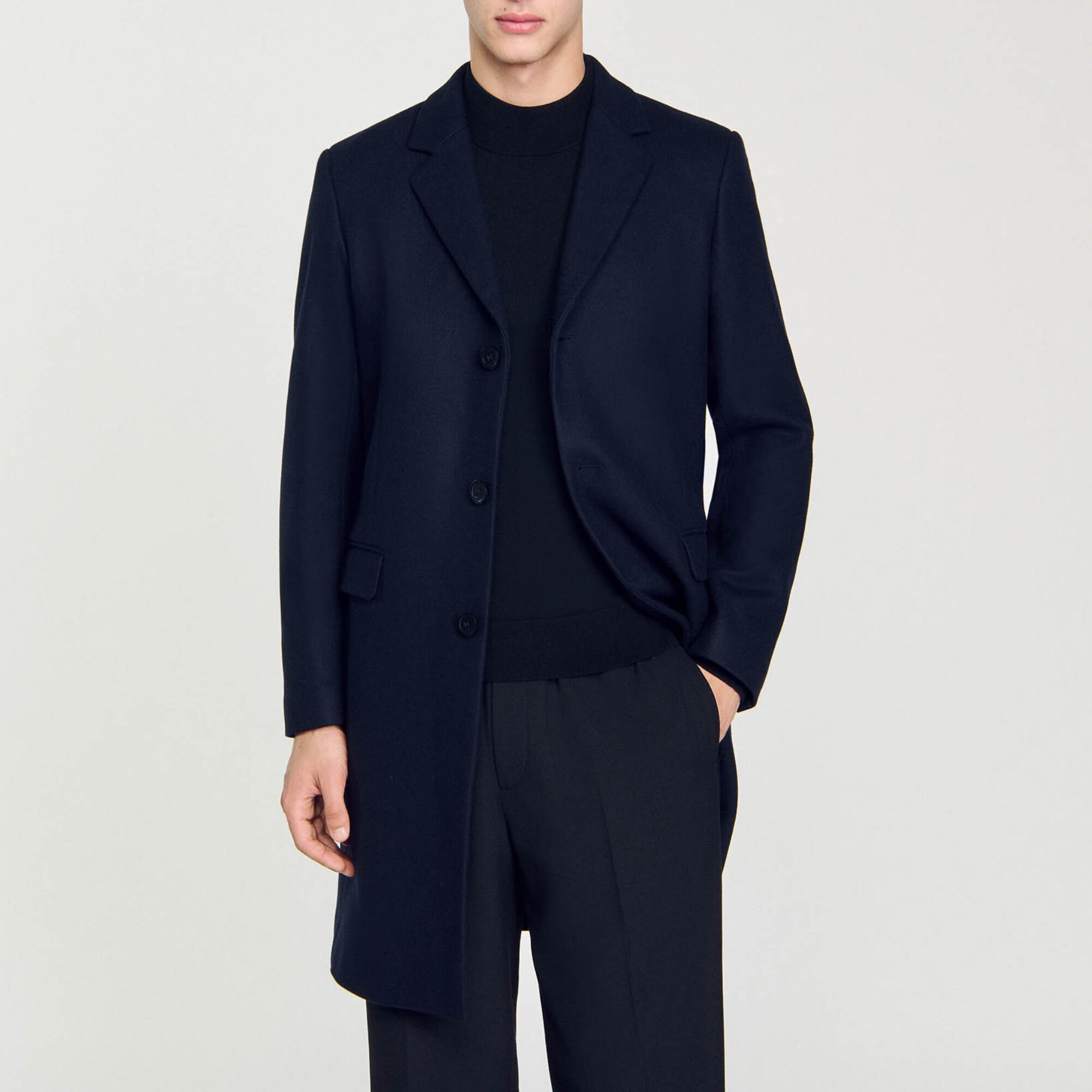 Wool broadcloth coat
