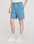 Square cross denim Bermuda shorts