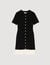 Mini knit dress with ruffle