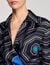 Spiral-motif silk shirt
