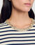 Stripy rhinestone T-shirt
