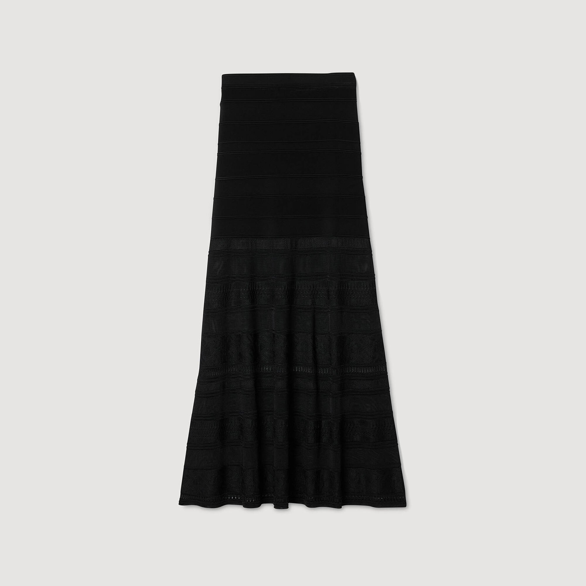 Maxi decorative knit skirt