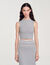 Sleeveless knitted crop top