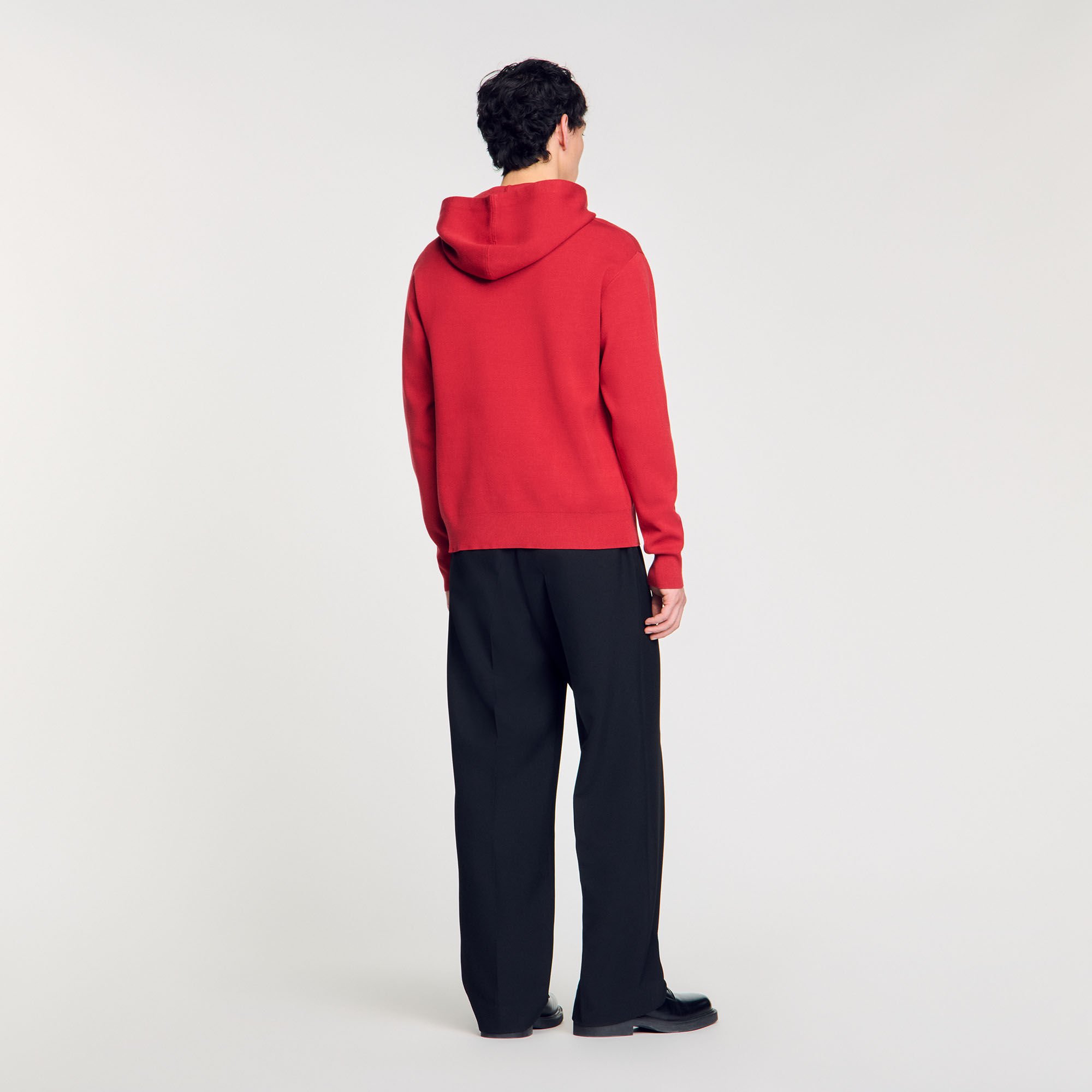 Knit sweatshirt with snake detail