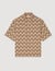 Loose-fit rope print shirt