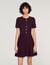Floral print knit mini dress
