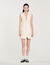Mini pleated suit dress