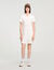 Mini knit dress with polo neck