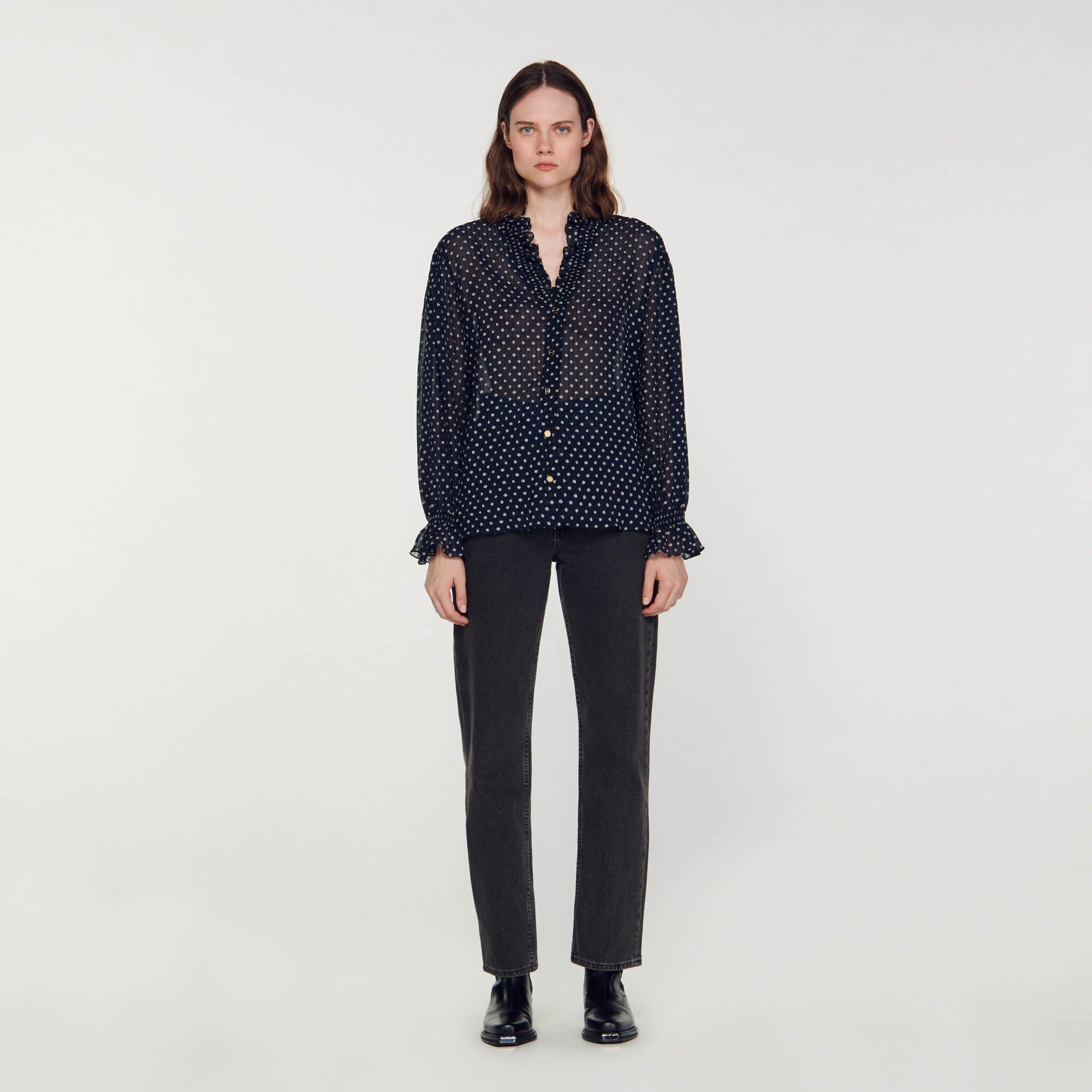 Sandro blouse hotsell
