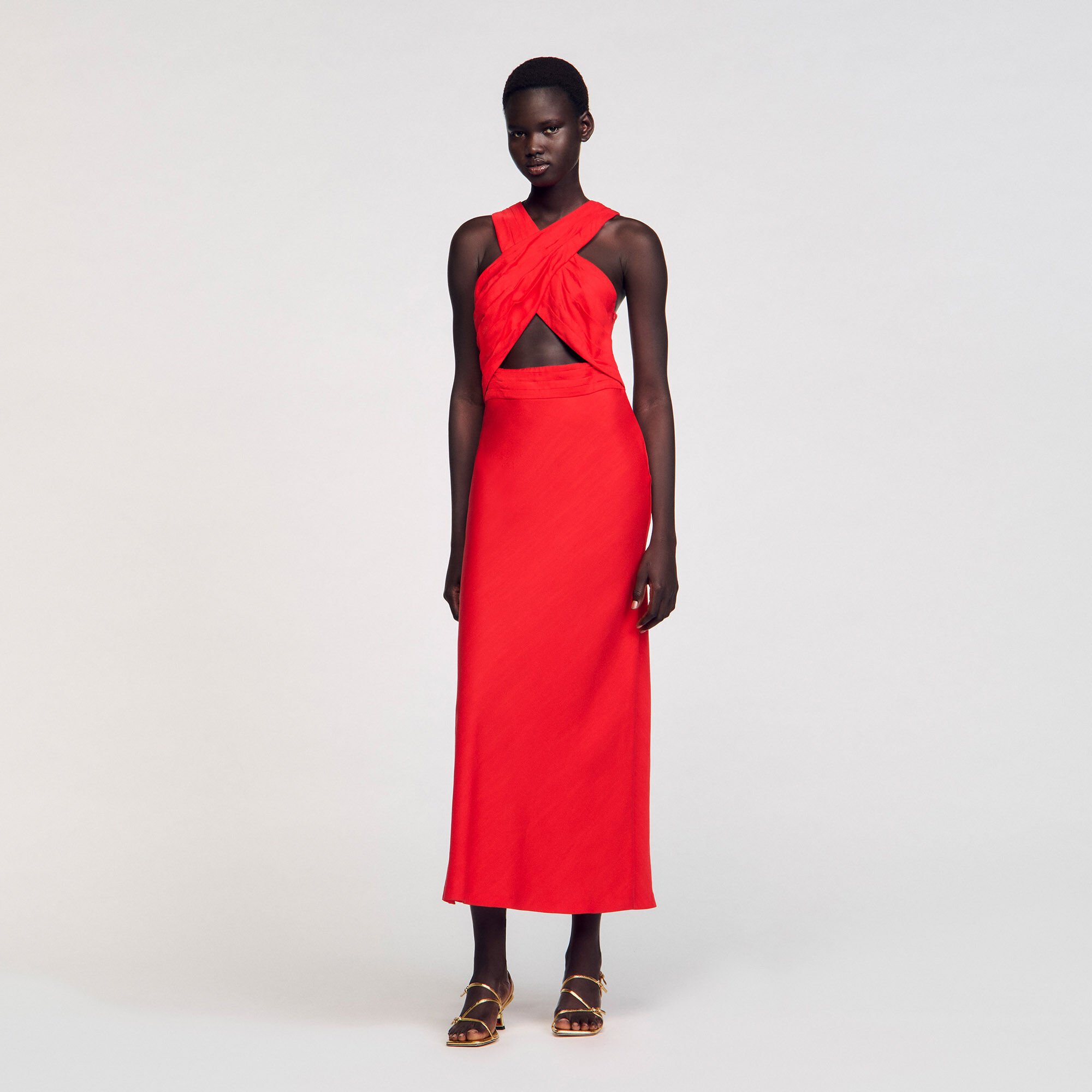 Maxi wraparound dress