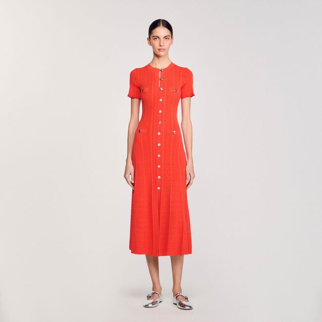 Knit maxi dress