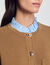 Knit Cardigan With Detachable Collar