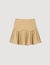 Mini flared pleated skirt