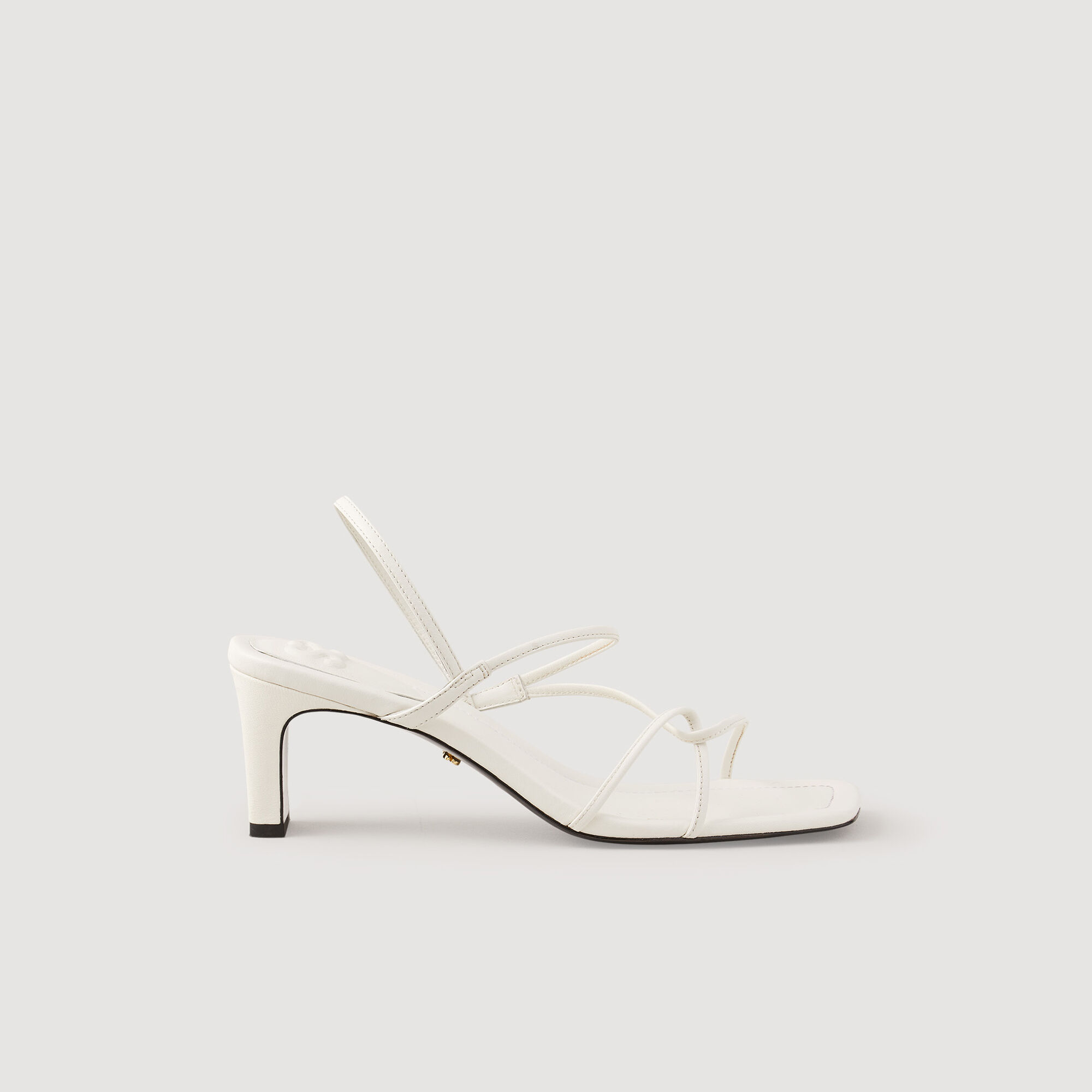 White strappy sandals discount