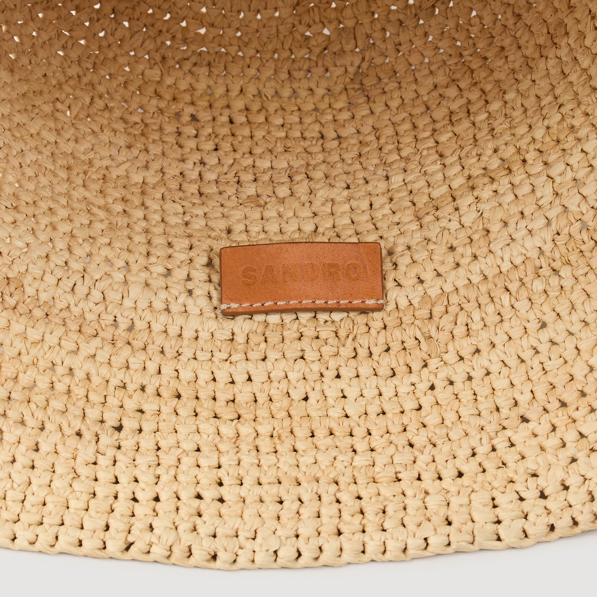 Raffia bucket hat