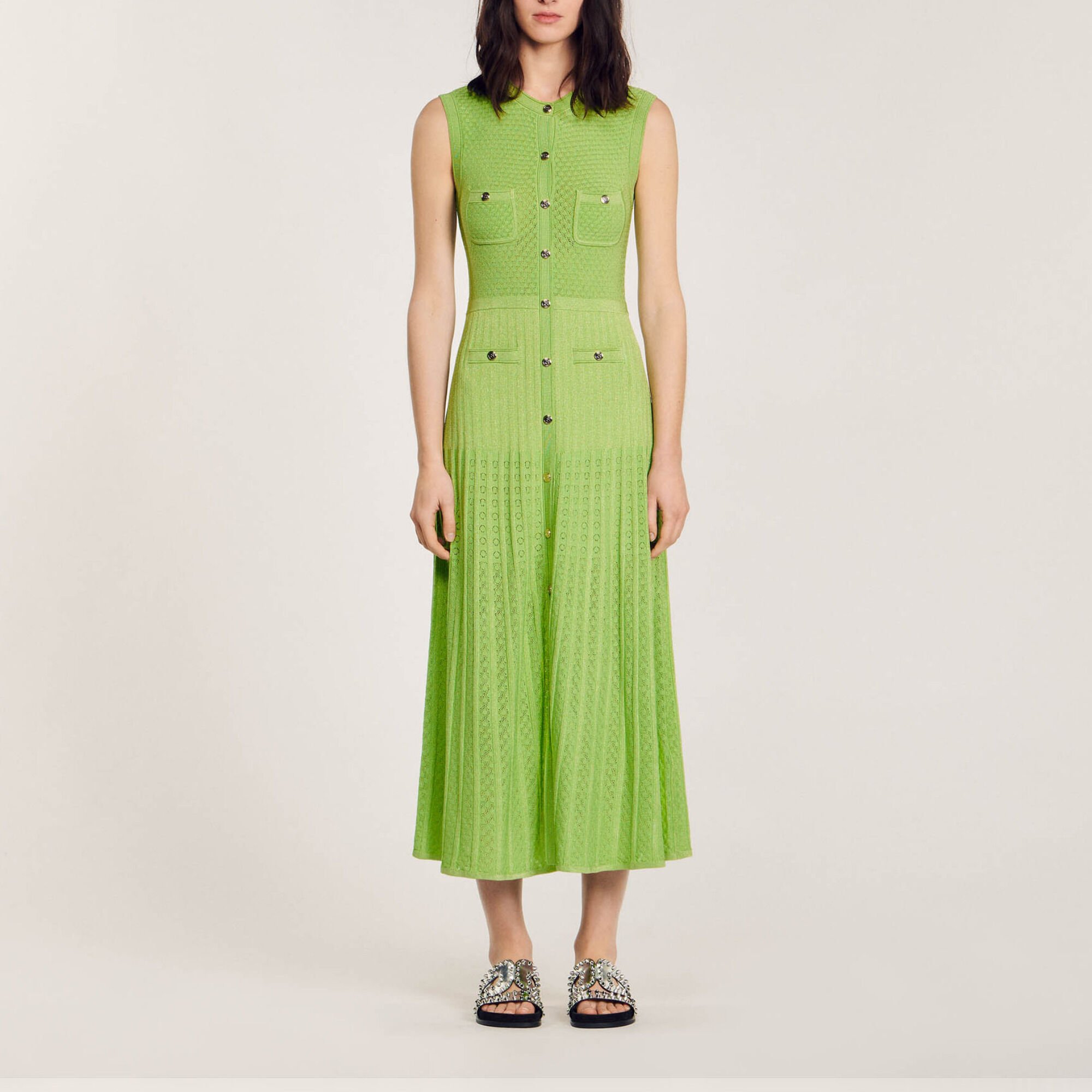 Knit midi dress