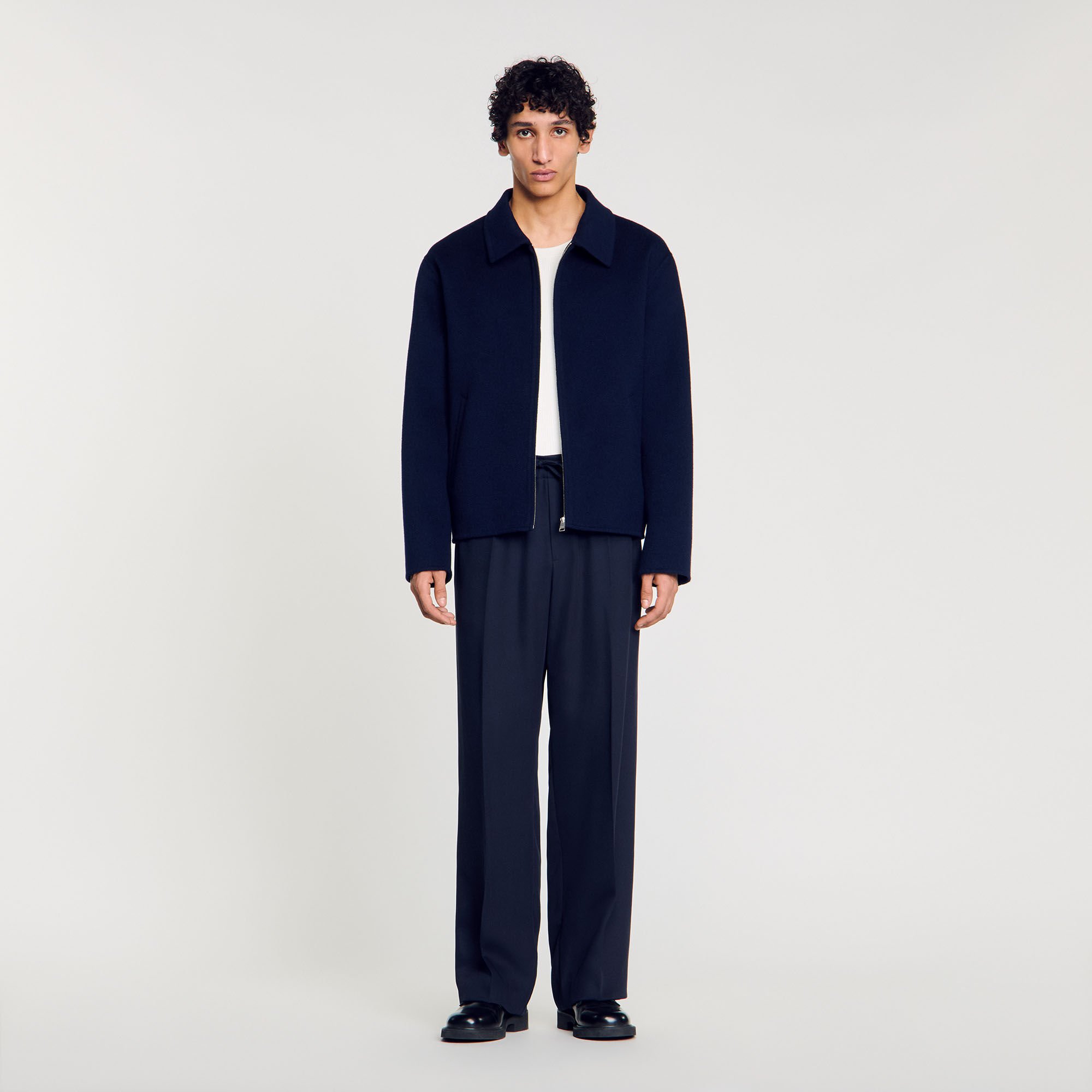 Double-faced wool jacket