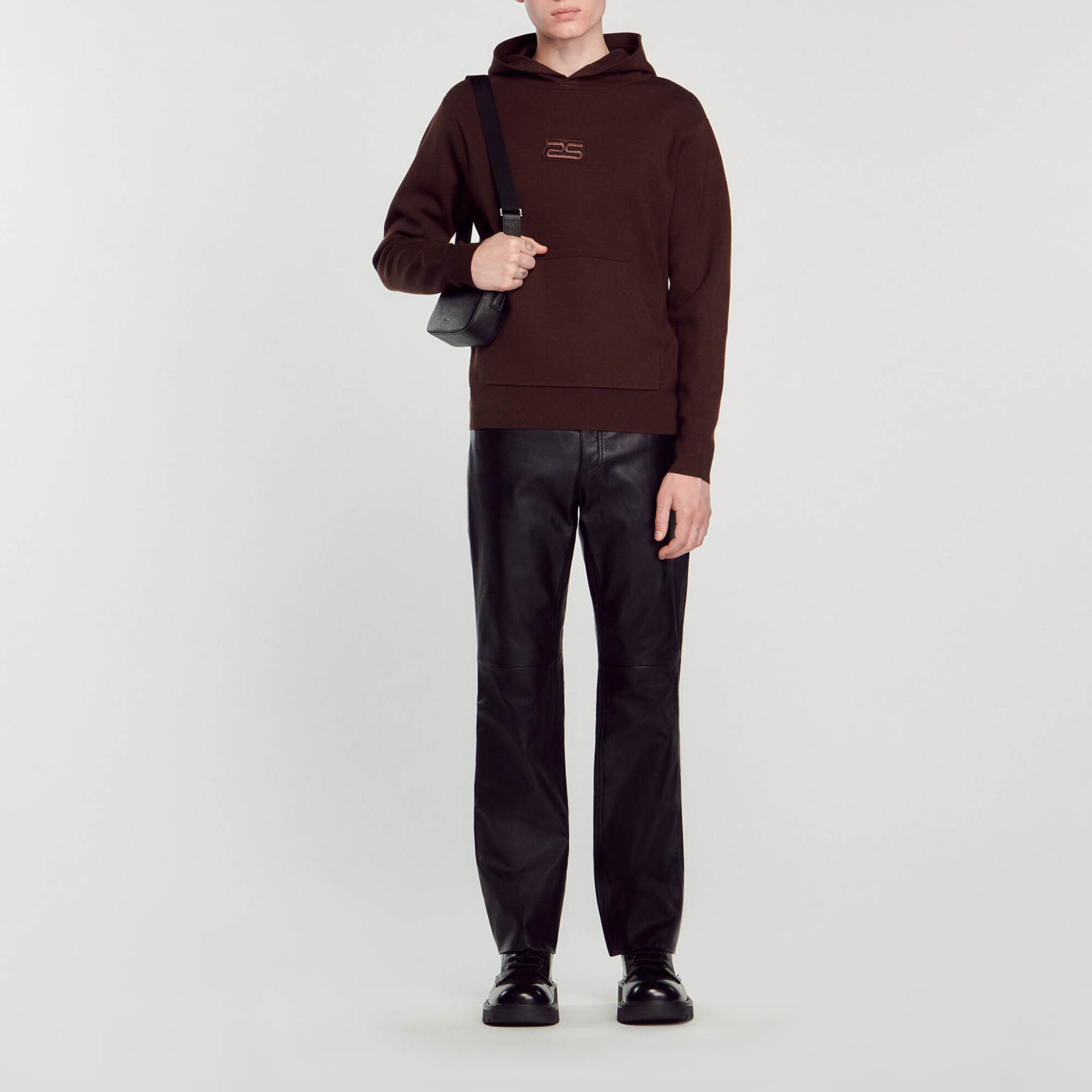 Knit hoodie