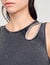 Rhinestone one-shoulder bodysuit