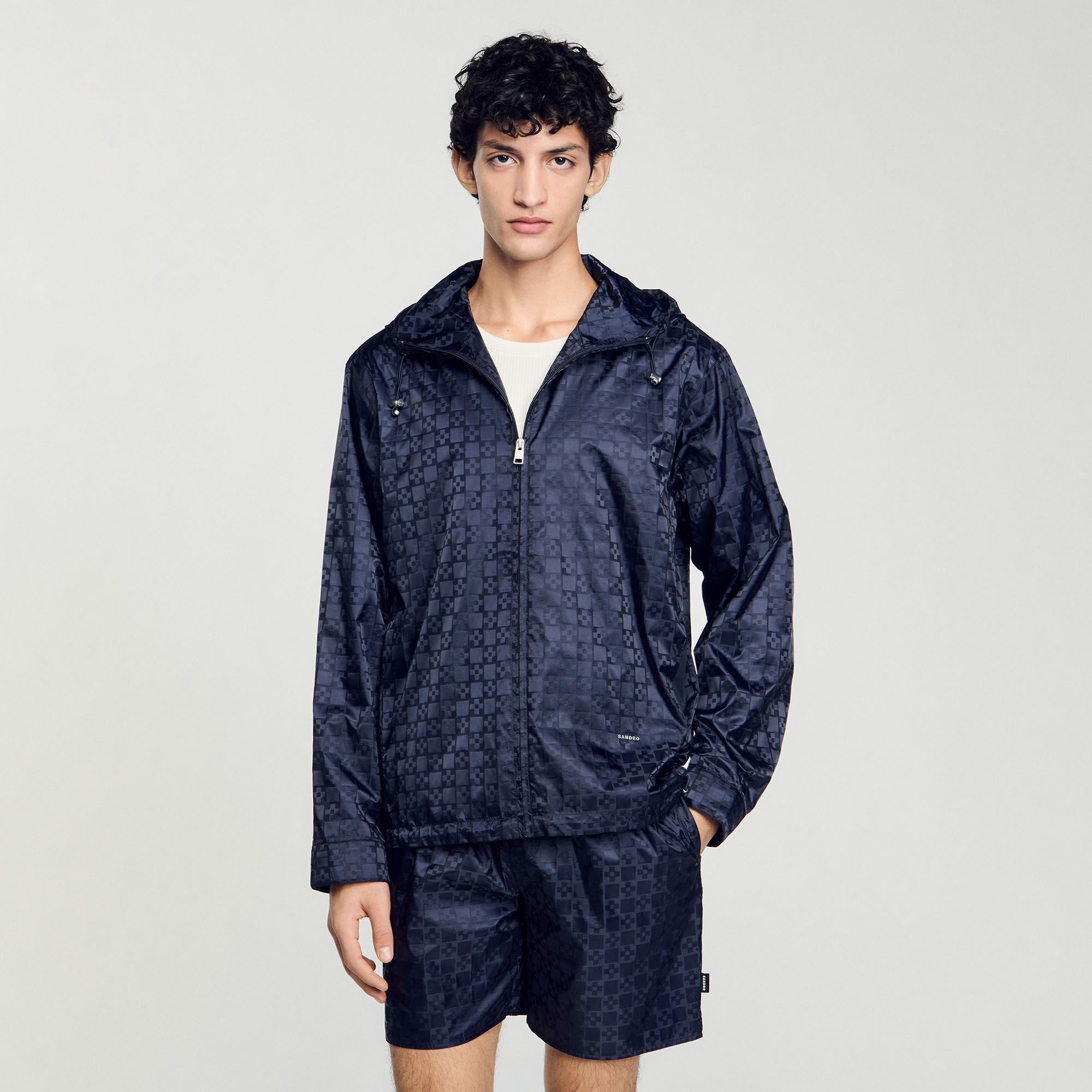 Square Cross nylon jacket