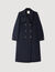 Long double-breasted coat