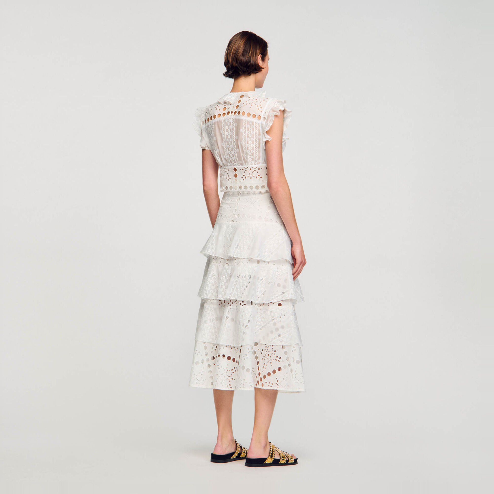Broderie anglaise long skirt