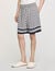 Square Cross flowy bermuda shorts