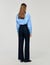 Rhinestone striped trousers